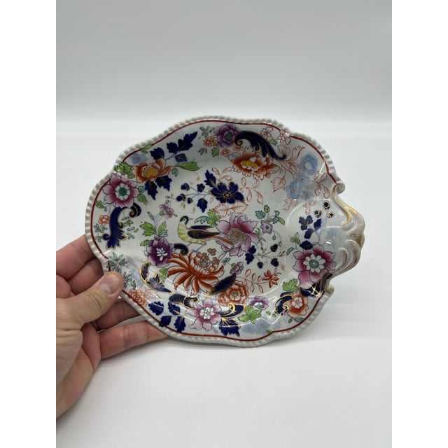 American Antique Mason’s Ironstone Decorated Imari Style Sweet Meat Dish, Circa 1810’s For Sale - Image 3 of 11
