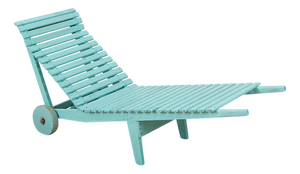 Garden Lounger Mairea with Wooden Frame on Wheels by Aino Alto, 1939