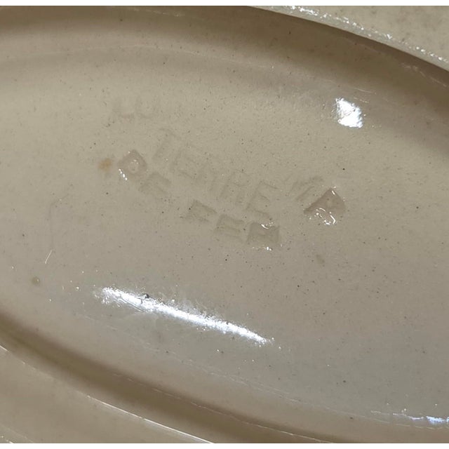 Antique Circa 1900 French Longchamp Majolica Asparagus Serving Platter For Sale - Image 12 of 13