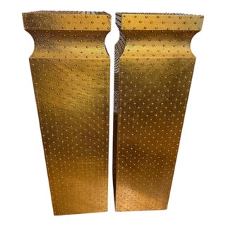 Global Views Studio a Circo Brass Pedestals - A Pair For Sale