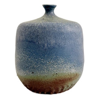 Mid 20th Century Weed Pot Studio Pottery, Artist Signed For Sale