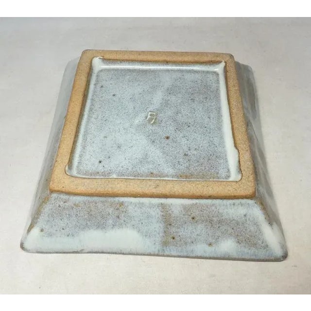 Ceramic Late 20th Century Tatsuzō Shimaoka Japanese Glazed Mingei Stoneware Dish For Sale - Image 7 of 9