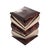 "Riccio" Bar Stool With Bronze and Burl Walnut, Hand Crafted For Sale - Image 4 of 9