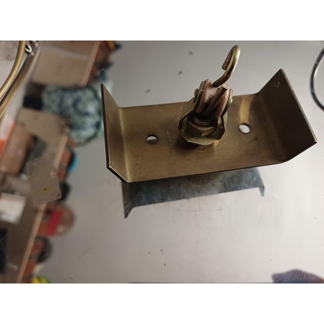 Large Art Deco Ceiling Light in Gold-Plated Brass and Crystal, Rome, Italy, 1990s For Sale - Image 13 of 18