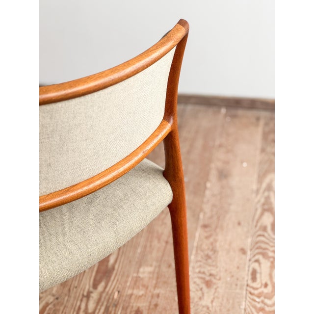 Mid-Century Model 80 Upholstered Chair by Niels O. Møller for J. L. Mollers, Set of 2 For Sale - Image 4 of 16