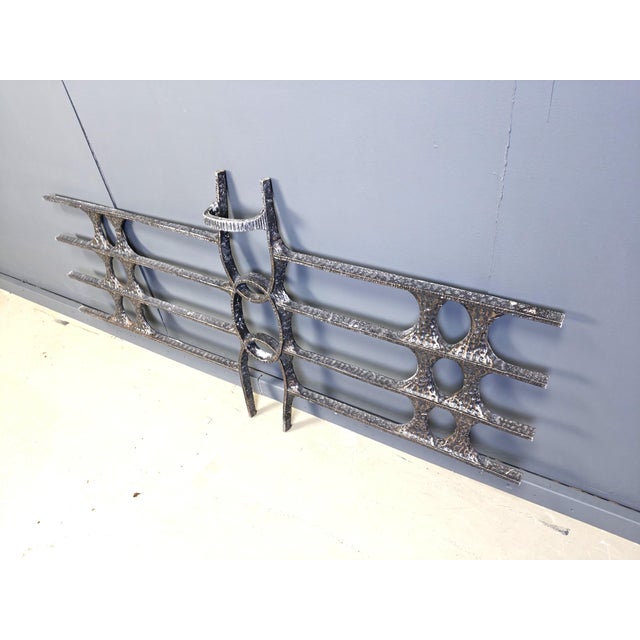 Large Brutalist Wall Sculpture, 1970s, in Very Good conditions. Designed 1970 to 1979