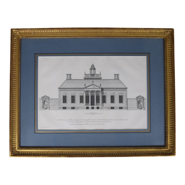 The Elevation of Wilberry House in the County of Wilt the Seat of William Benfon Esq p.52 For Sale