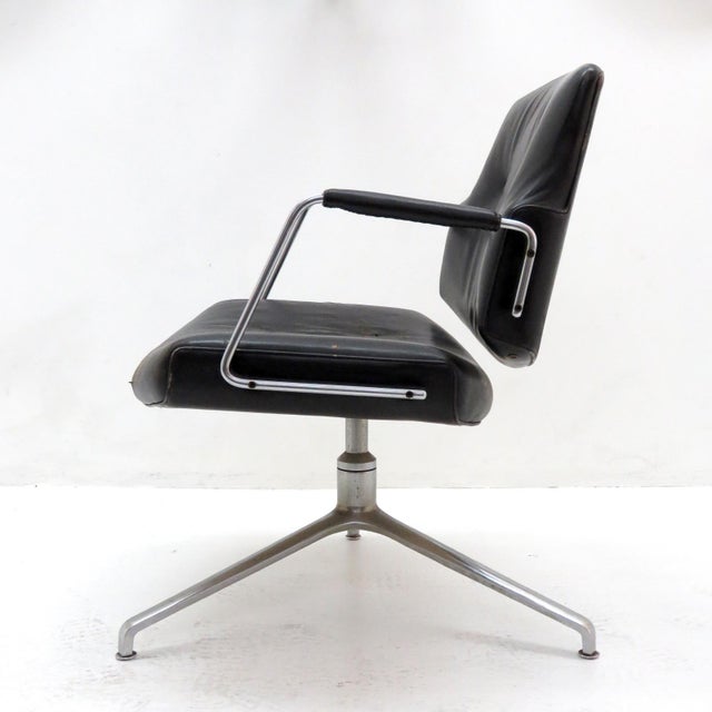 Stunning office chair Model FK84 by Preben Fabricius & Jørgen Kastholm for Kill International, 1962, early production with...