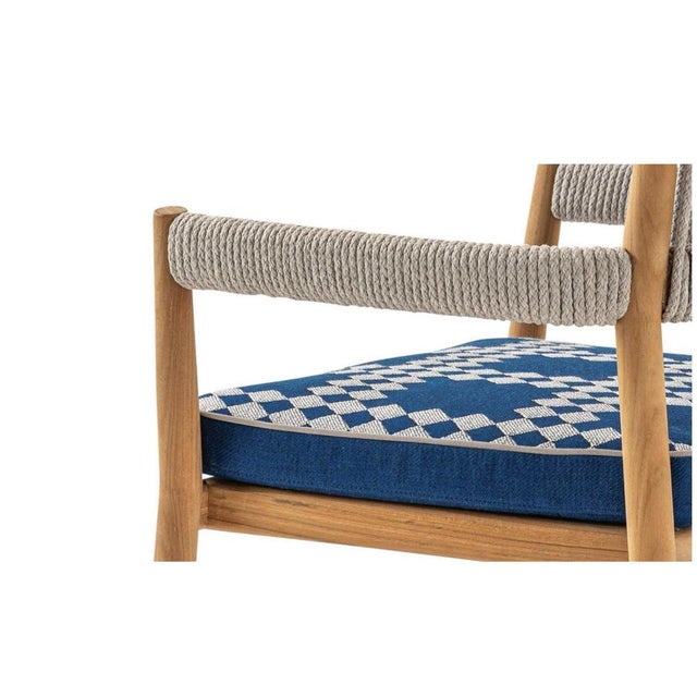 Wood Dine Out Chair in Teak & Rope by Rodolfo Dordoni for Cassina For Sale - Image 7 of 8