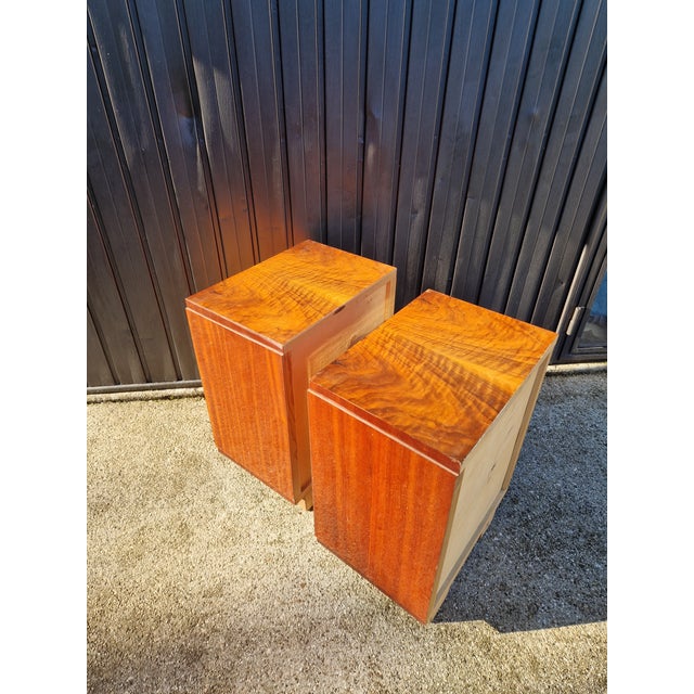 Vintage Burl Wood Bedside Tables, 1920s, Set of 2 For Sale - Image 12 of 18