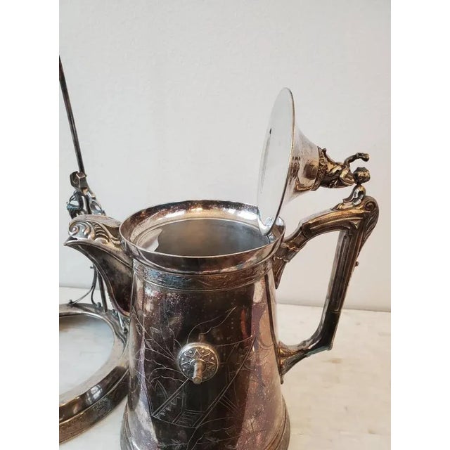 Mid-19th Century Victorian Tilting Pitcher on Stand Set For Sale - Image 9 of 11