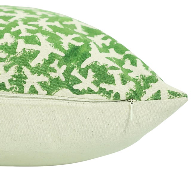 Not Yet Made - Made To Order Fabdivine Handmade Block Printing Thick Cotton Throw Pillow Covers -20x20 Inches -Pushpak Vimaan Abstract Design For Sale - Image 5 of 9