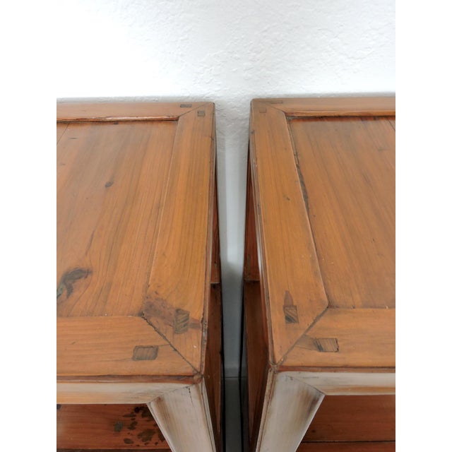 Fine Antique Chinese Pine Wood Pedestal Style Storage ...