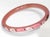 Art Deco French Art Deco Pink Celluloid Bracelet Bangle with Floral Design For Sale - Image 3 of 7