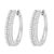 10K White Gold Diamond Hoop Earrings (3/4 cttw, I-J Color, I2-I3 Clarity) For Sale - Image 4 of 6