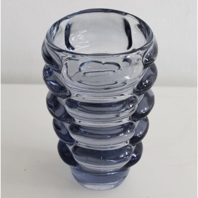 Vintage Bohemian Glass Vase by Vladislav Urban for Hermanova Hut Glasswork, 1962 For Sale - Image 6 of 15