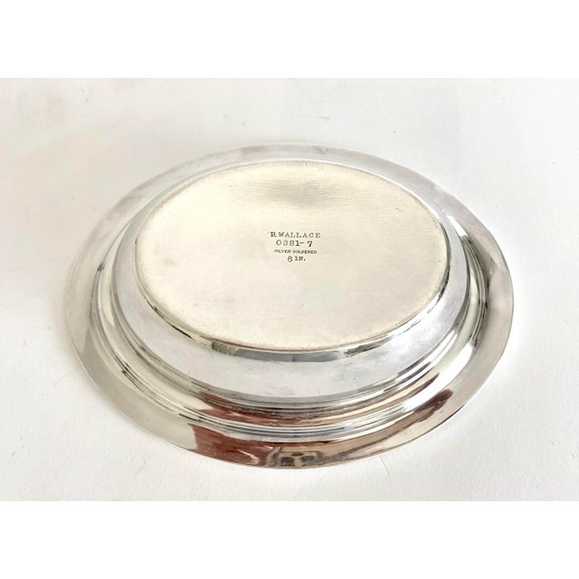 1960s Mid-Century Wallace Silver-Plate Bowl Trinket Dish For Sale - Image 5 of 7