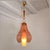 Glass 1990s Pink and Amber Murano Glass Pendant Lights - Pair For Sale - Image 7 of 13