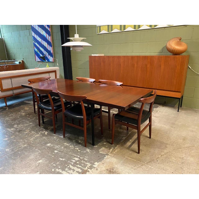 Mid-Century Modern Extendable Model 413SP Dining Table in Teak by Fred Ruf for Knoll International, 1960s For Sale - Image 14 of 15