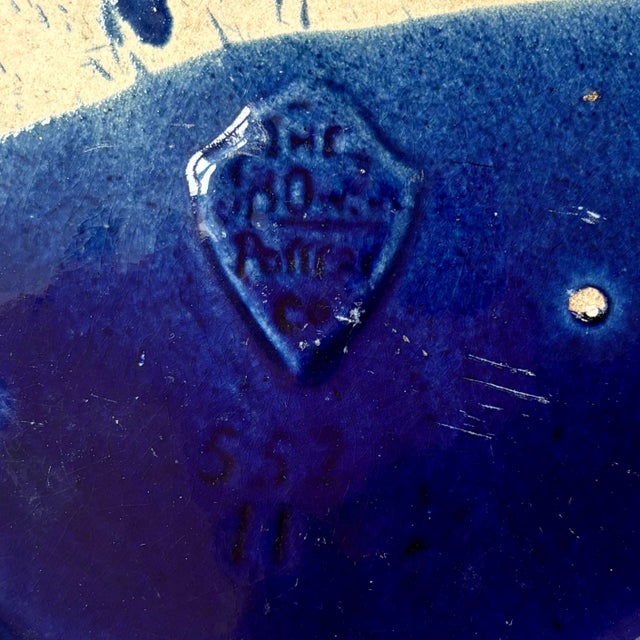 Antique Majolica Winged Griffin Jardiniere by J B Owens Pottery, 1900s For Sale - Image 11 of 11