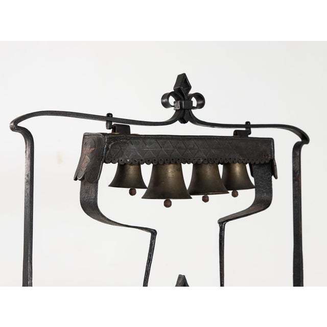 Wrought Iron Latten Bell Stand, Three Tier, English Late 19th C. For Sale - Image 13 of 18