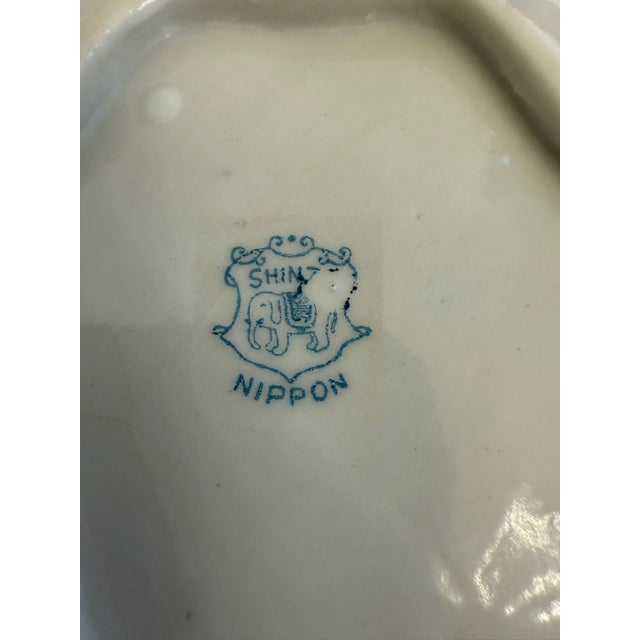 Early 20th Century Nippon Shinzo Floral Scalloped Decorative Plate For Sale In Indianapolis - Image 6 of 6