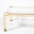 Maison Jansen Mid-Century Rectilinear Brass & Lucite Glass Top Cocktail Table by Maison Jansen For Sale - Image 4 of 13
