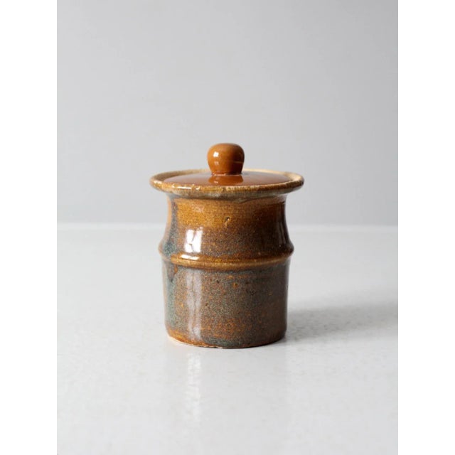 Ceramic Vintage Studio Pottery Jar For Sale - Image 7 of 8