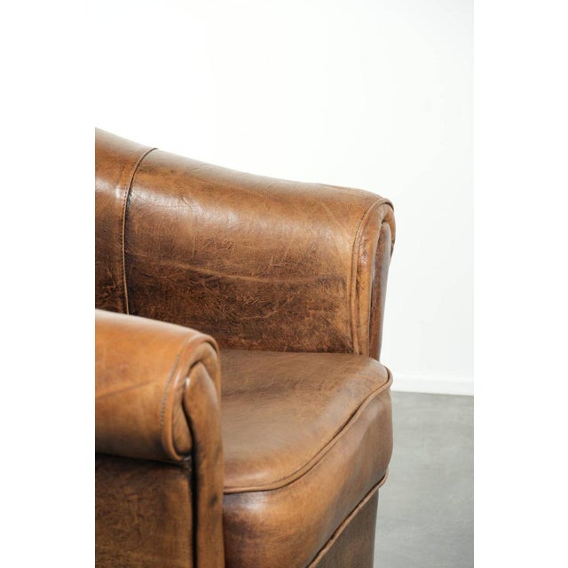 Vintage Sheepskin Lounge Chair For Sale - Image 12 of 14