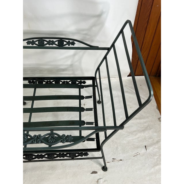 1970s Vintage Woodard Style CastIron Lounge Chair’s - a Pair For Sale - Image 5 of 13