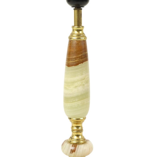 Vintage Table Lamp in Onyx, Marble and Brass, 1960s For Sale - Image 6 of 13