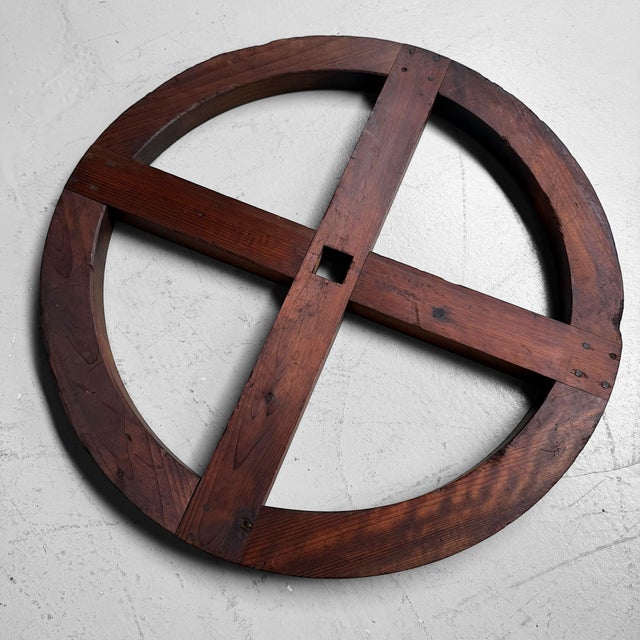 Japanese Wooden Itomaki Winding Wheel, 1920s For Sale - Image 11 of 18