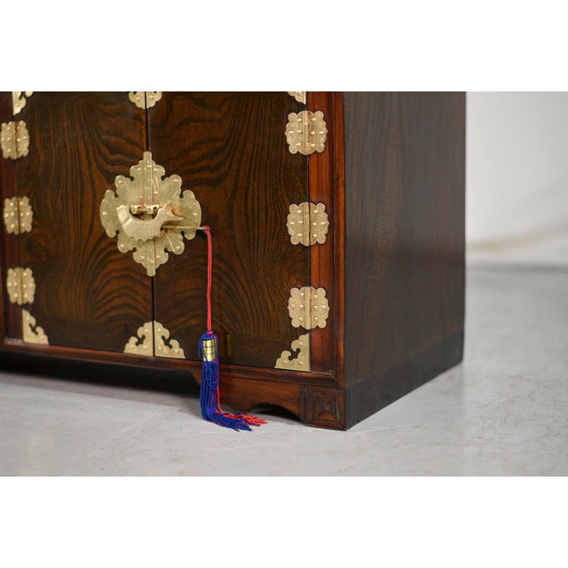 Vintage Chinoiserie Chests With Brass Hardware - A Pair For Sale - Image 11 of 13