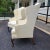 Southwood & Co. Pair of Southwood Queen Anne Wingback Chairs in Ivory Damask For Sale - Image 4 of 15
