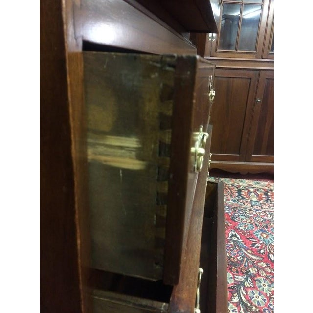 English Antique Chest on Chest, Mahogany Tall Dresser For Sale - Image 3 of 14