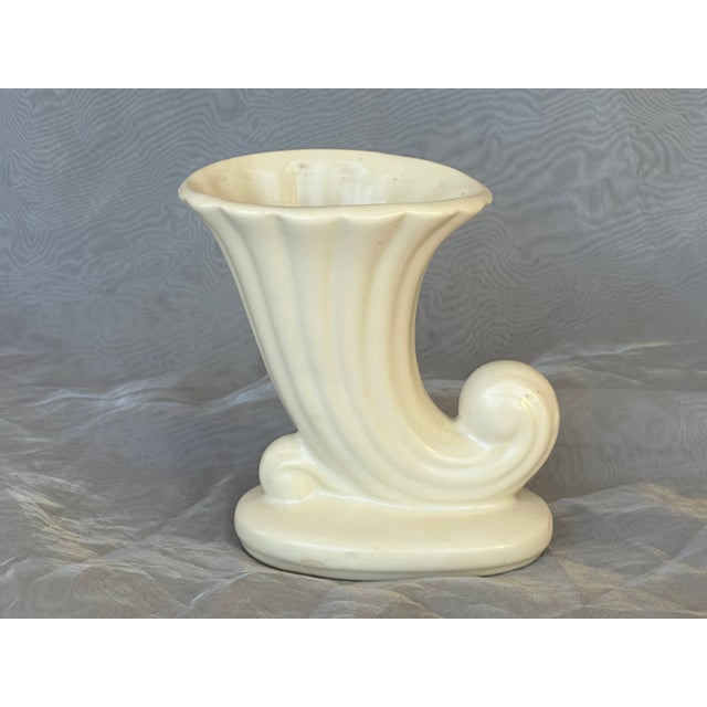 McCoy Pottery Cornucopia Vase For Sale - Image 11 of 12