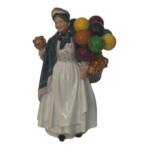 Mid 20th Century Royal Doulton “Biddy Penny Farthing” Balloon Seller Figurine