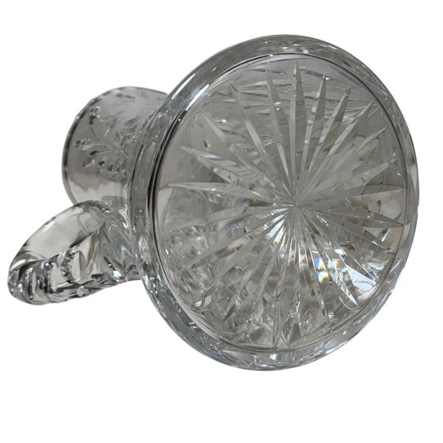 Transparent 19th Century American Brilliant Cut Glass Water Pitcher For Sale - Image 8 of 8