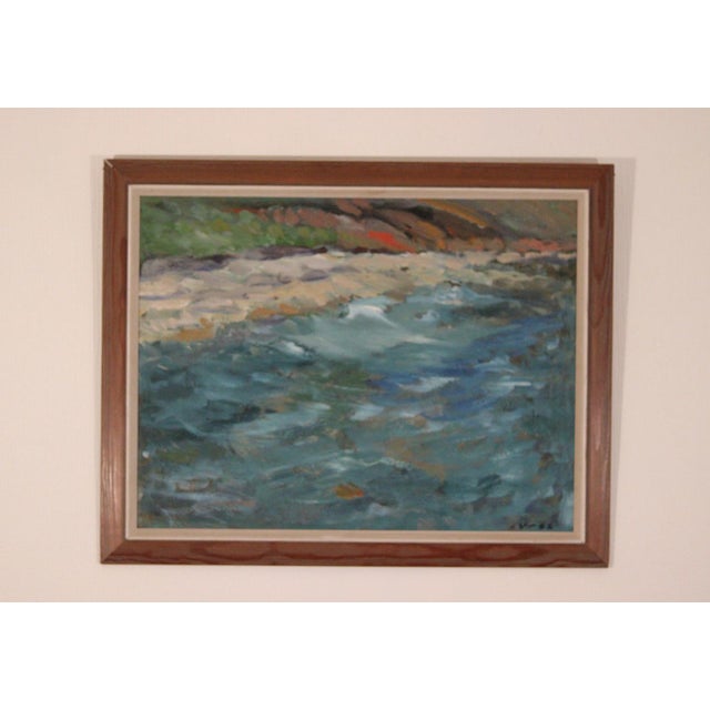 Luv, Seashore, 1962, Oil on Panel, Framed For Sale - Image 9 of 18