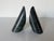 Vintage Modernist Sculptural Green Marble Bookends – A Pair For Sale - Image 4 of 12