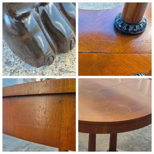 1992 Baker Furniture Palladian Oval Extension Dining Table French Empire Biedermeier Neoclassical For Sale - Image 9 of 18