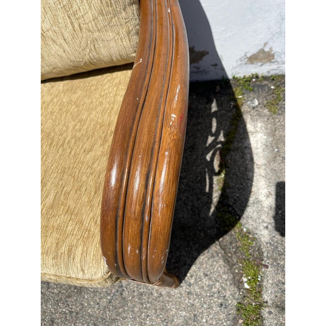 Fabulous Boho Chic Rattan Sofa / Couch / Loveseat by Boca Rattan. Great beachy boho style and character with a thick woven...