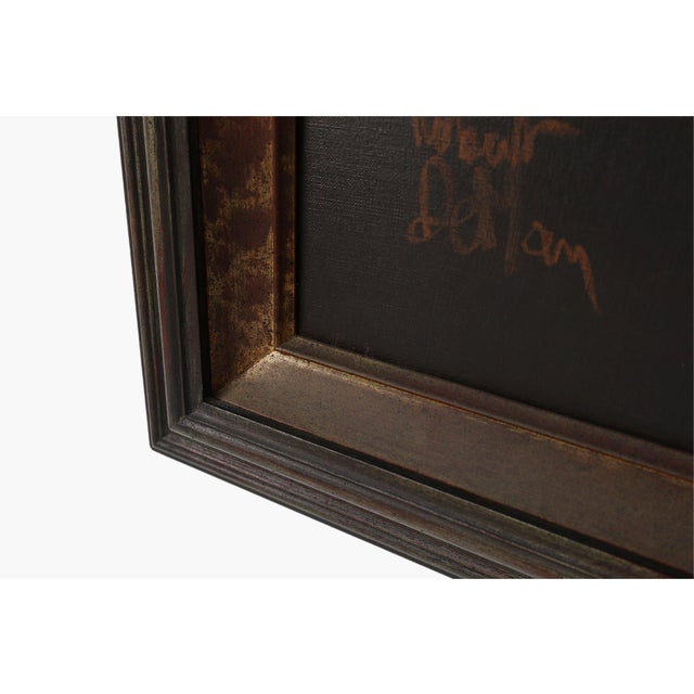 Robert Deman, Solitary Man, 1940s, Oil on Canvas, Framed For Sale - Image 4 of 11