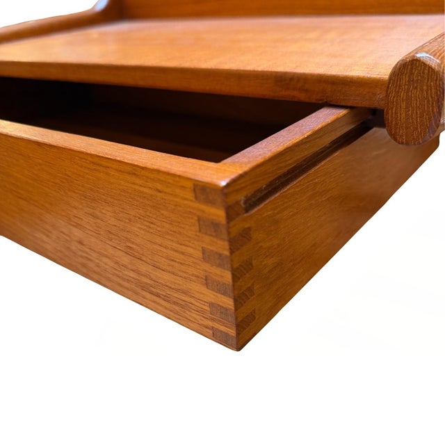 Pair of 1960s Floating Teak Nightstands Attributed to Børge Mogensen for Søborg Møbler, Attributed For Sale - Image 9 of 11