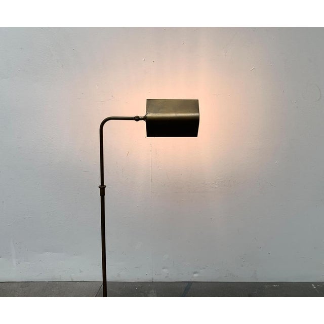 Vintage Hollywood Regency German Brass Floor Lamp by Florian Schulz For Sale - Image 4 of 18