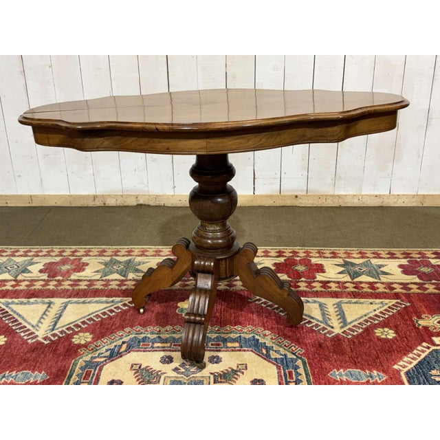 Louis Philippe Style Walnut Side Table, 1800s For Sale - Image 10 of 12