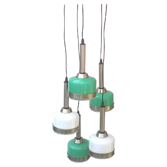 Murano Glass Pendant for Vistosi, 1960s For Sale