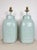 Vintage Green Blue Lamps- A Pair For Sale - Image 4 of 6