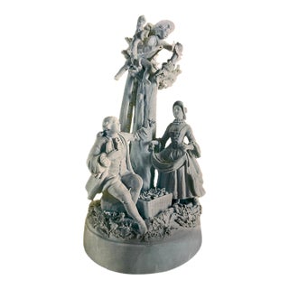 Rare Derby Porcelain Figural Group-Circa 1790, Authenticated by Albert Amor Porcelain, Ltd, London For Sale