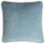 Happy Frame Light Blue Velvet Cushion Cover by LO Decor For Sale